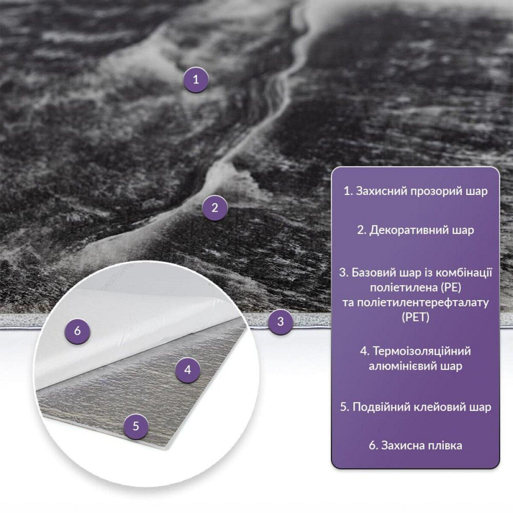 Самоклеюча стінова PET плитка 600х300х2мм SW-00002640 Дніпро - фото 2