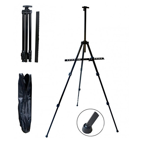 Мольберт тренога портативный алюминиевый 90-120-160см регулируемый металлический Винница - изображение 1