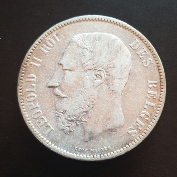 Бельгия 5 франков 1873 г., 