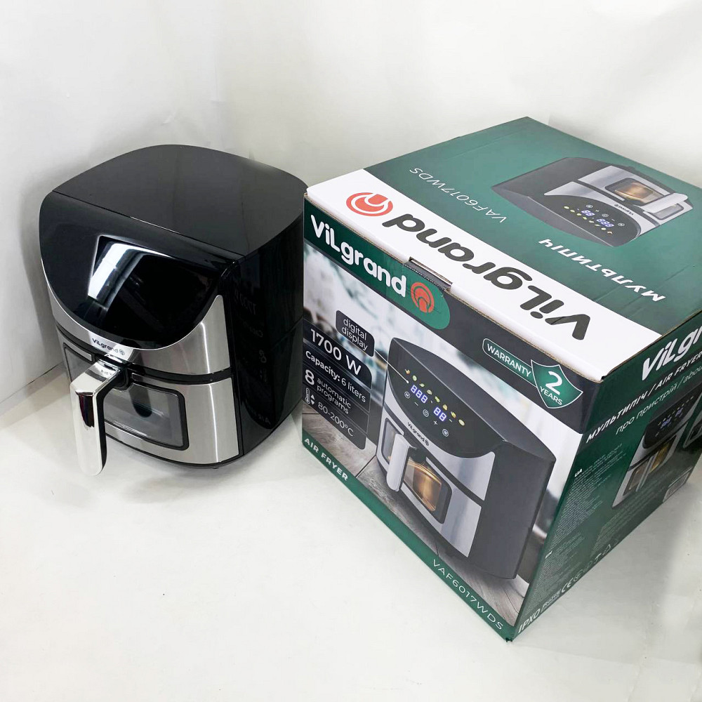 Міні фритюрниця ViLgrand VAF6017WDS 1700 Вт 6 л, Електрофритюрниця, Мультипіч для запіканок DT-43 Івано-Франківськ - фото 6