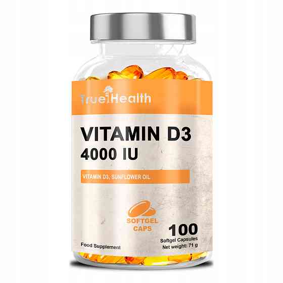 Витамин Д3 True Health Vitamin D3 4000 МЕ 100 капсул Луцк