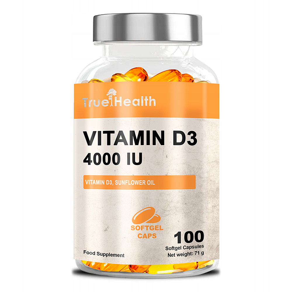 Вітамін Д3 True Health Vitamin D3 4000 МО 100 капсул Луцьк - фото 1