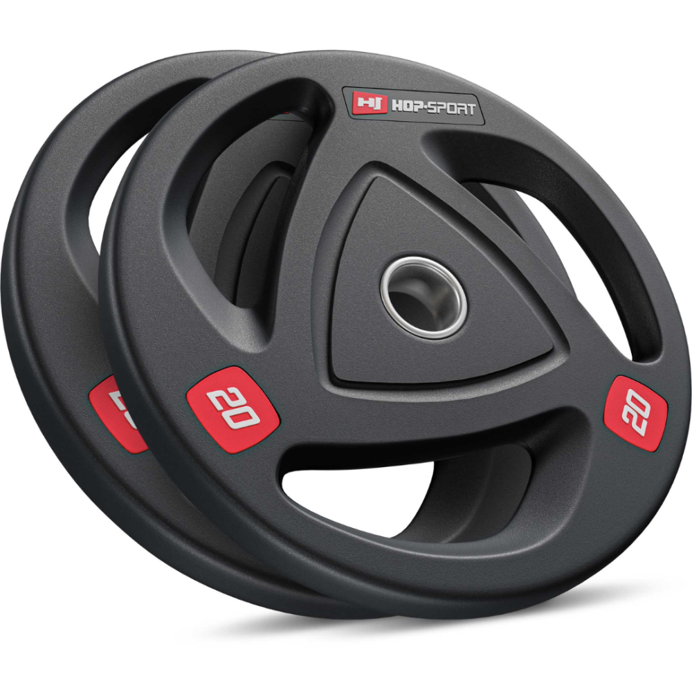Набір дисків олімпійських Hop-Sport 2 х 20кг Киев - изображение 1