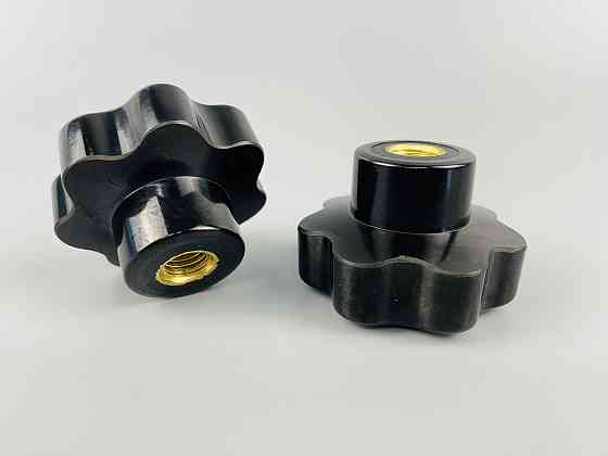 Наконечник важеля універсальний М10, D47 (чорний), латунна втулка різь внутрішня М10 Мукачево