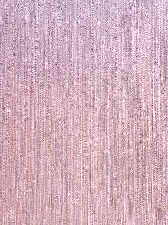 Шпалери вінілові Decoprint Breeze 0.53х10 м однотонні структурні тонка смужка під тканину теракотові Київ