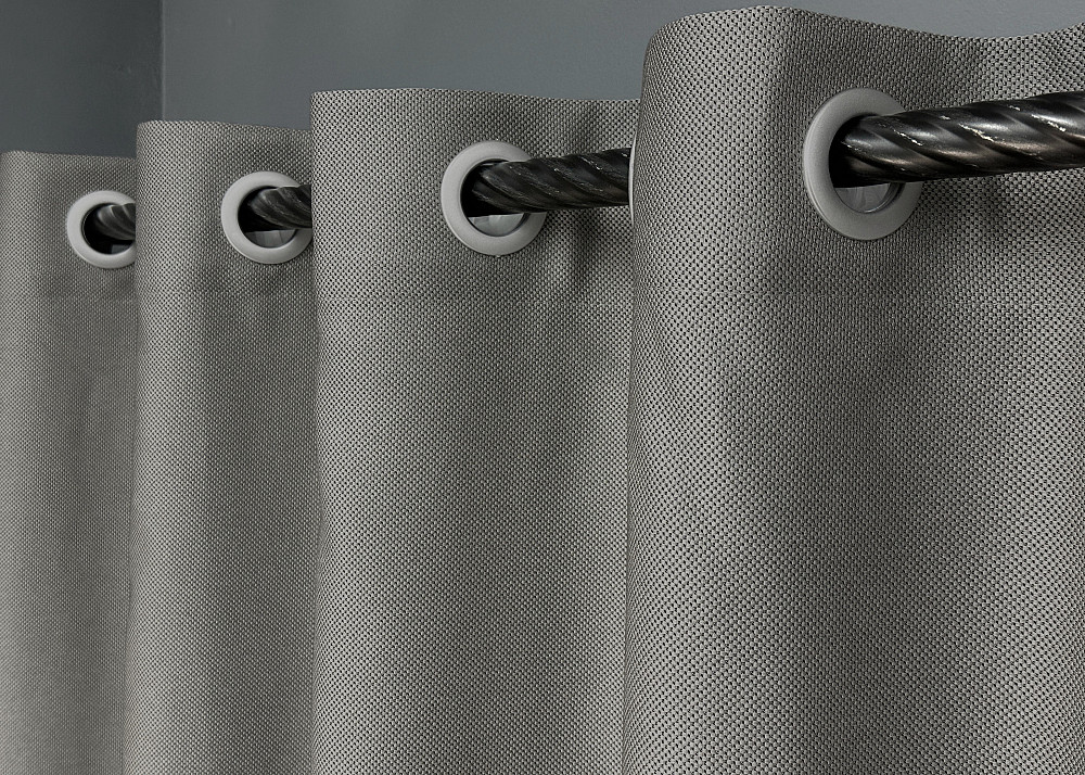 Комплект готовых штор на люверсах VR-Textil Рогожка TERRA LUXE № 1862ш Серый 150х270 см 2 шт (37-0311) Киев - изображение 6