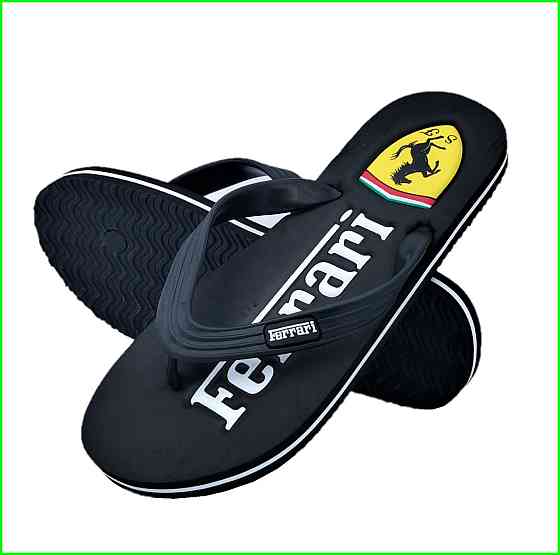 Чоловічі В'єтнамки Капці FERRARI Шльопанці Чорні Шльопанці (розміри: 41,42,43) Дніпро
