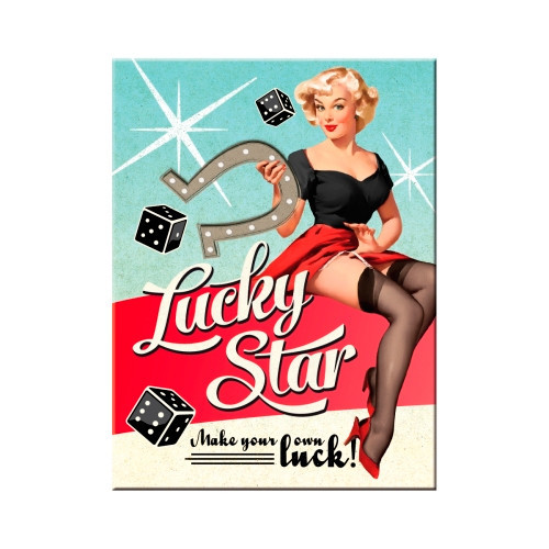 Магніт 8x6 см "Lucky Star" Nostalgic Art (14314) Рівне - фото 1