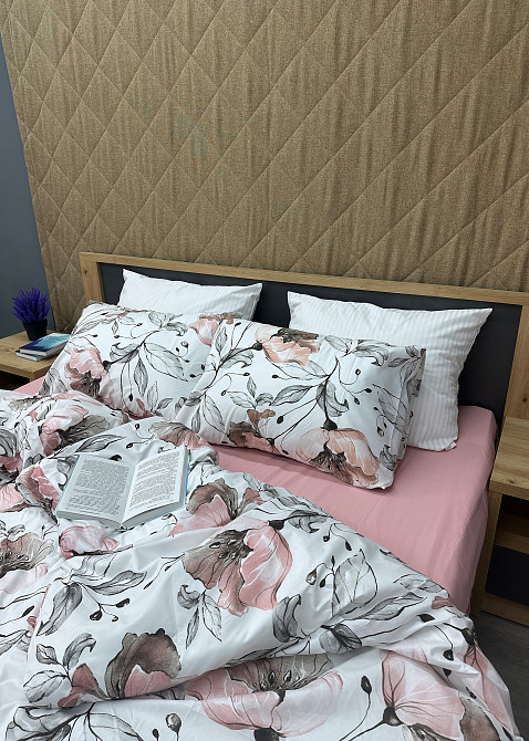 Комплект постельного белья, Decorator Dusty Blossom Евро 200х215 с цветочным принтом (88-018) Киев - изображение 8