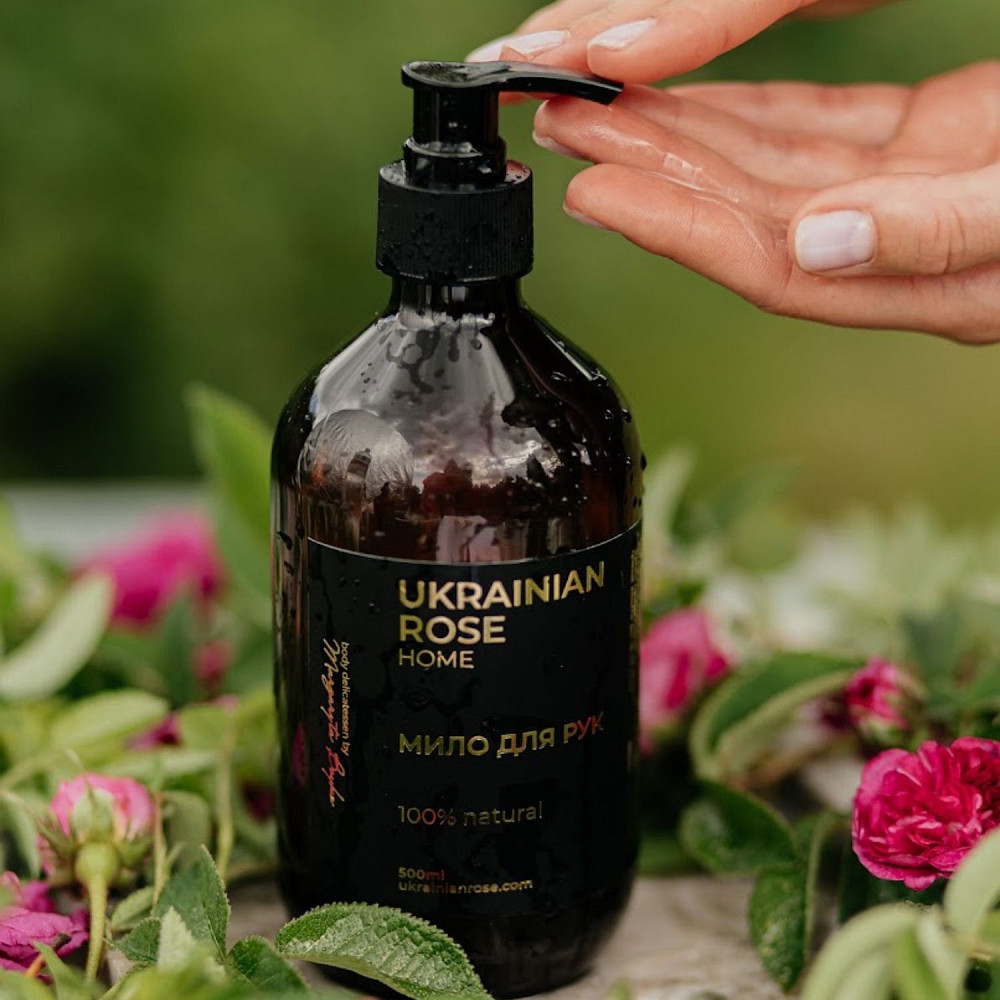 Мило для рук з D-пантенолом, іонами срібла та комплексом ектрактів Ukrainian Rose 500 мл Київ - фото 2