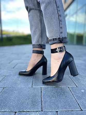 Nivelle Туфлі жіночі NIVELLE чорні натуральна шкіра каблук 9 см (1906/9518-9544) Коломия