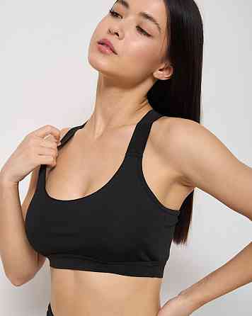 Спортивный женский кроп топ - перекрест на спинке Nicoletta 10074 XL Киев