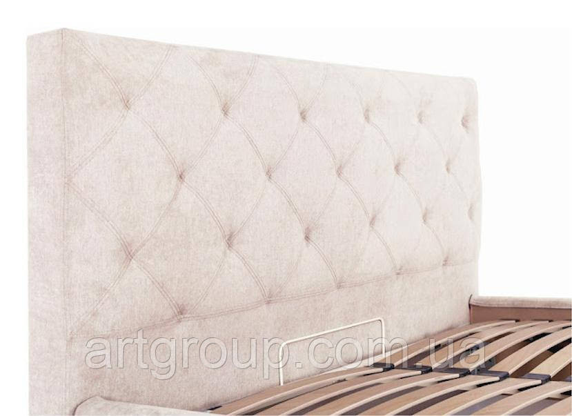 Ліжко-подіум двоспальне BristolNew Design Comfort 160×200см З підйомним механізмом та нішею для білизни Бежевий Дніпро - фото 4