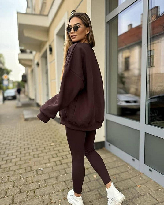 Женский трендовый зимний костюм Шоколад, 46/48 Одесса - изображение 3