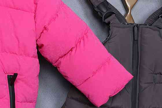 Детский зимний комбинезон для девочек куртка и полукомбинезон 80,86,98 Николаев