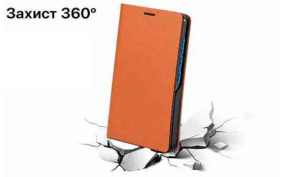 Чехол-книжка PlastGuard для Xiaomi Redmi 14C, 14 Pro, 14 Ultra – эко-кожа, пластиковый бампер, магнитная застёжка, функция Киев