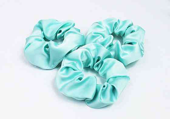 Набір дитячіх гумок для волосся атласний М'ятний Харків