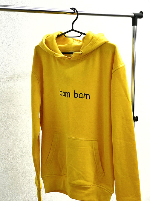Жіноча толстовка/ худі unisex з написом "Bam bam". Чернівці - фото 1