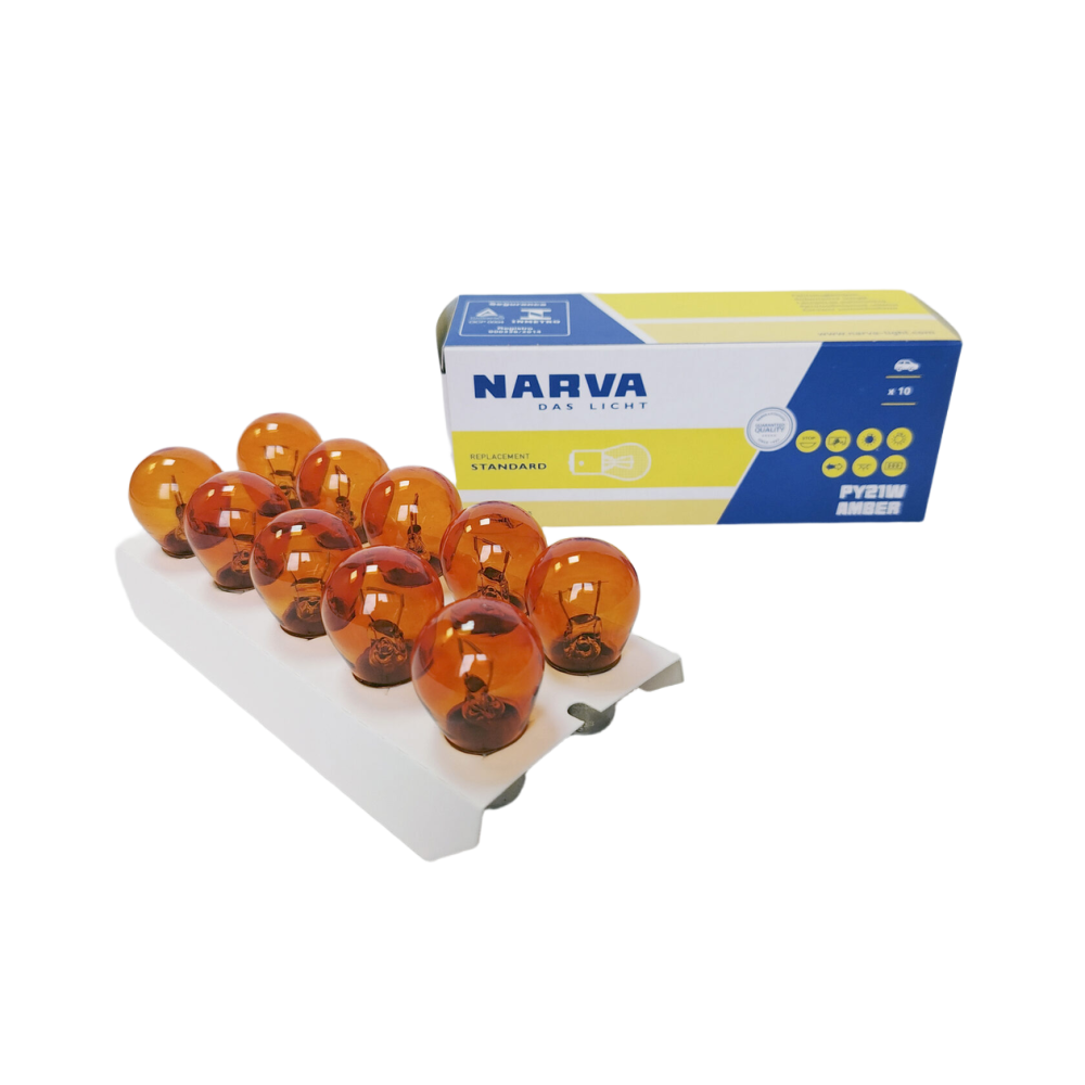 Покажнена лампа розжарювання NARVA 17638 PY21W 12 V 21 W BAU15s AMBER Харків - фото 4