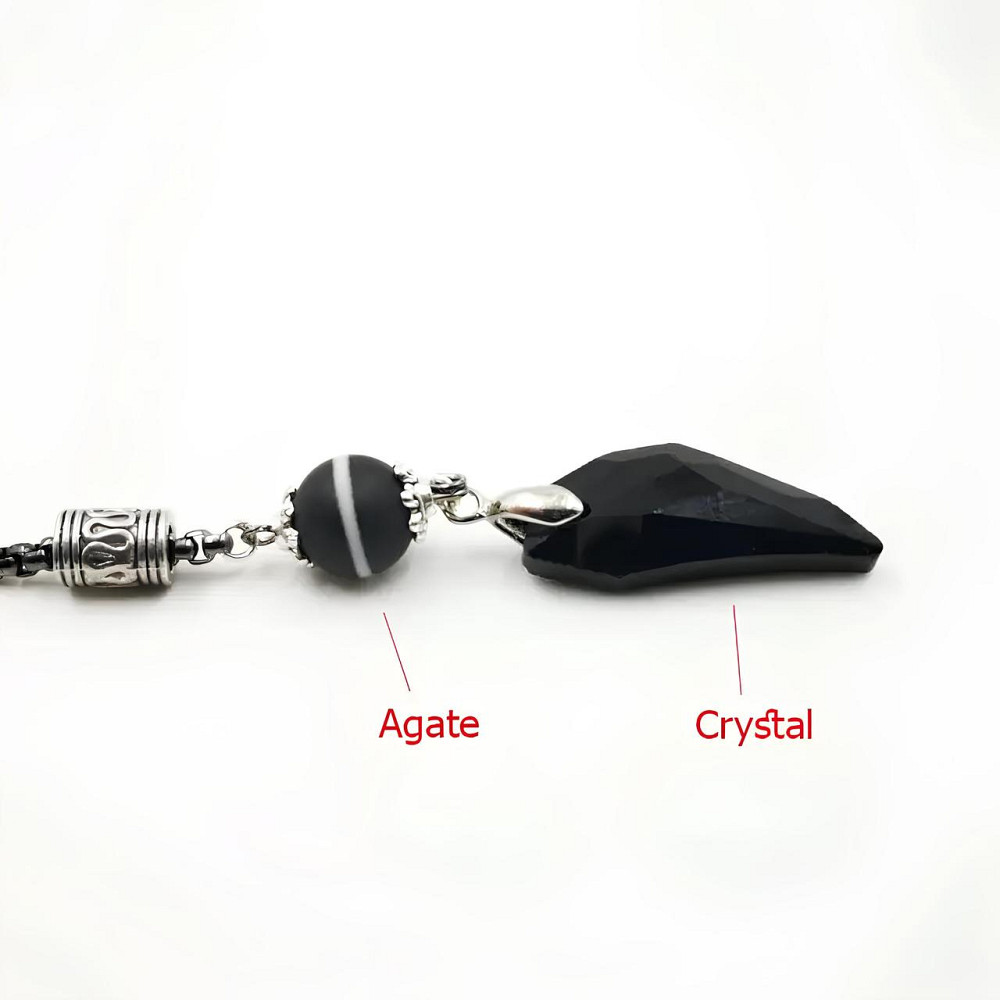 Агатові чотки RESTEQ з металевим китицем — 33 намистини по 10 мм, 27 см, чотки з агату Київ - фото 3