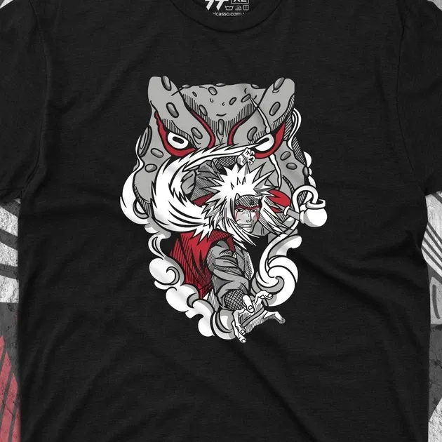 Футболка для подростка мальчика с принтом Наруто Джирайя Техніка Виклику Размер 160 Anime10297 Днепр - изображение 4