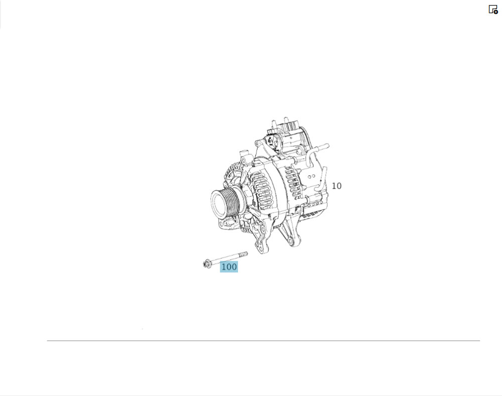 Mercedes-Benz  A0009902208 Болт генератора M7x93 для двигуна M264 R4 1.5 2.0л C-Class Coupe C205 C-Class W205 C-class Estate S205 Одесса - изображение 10