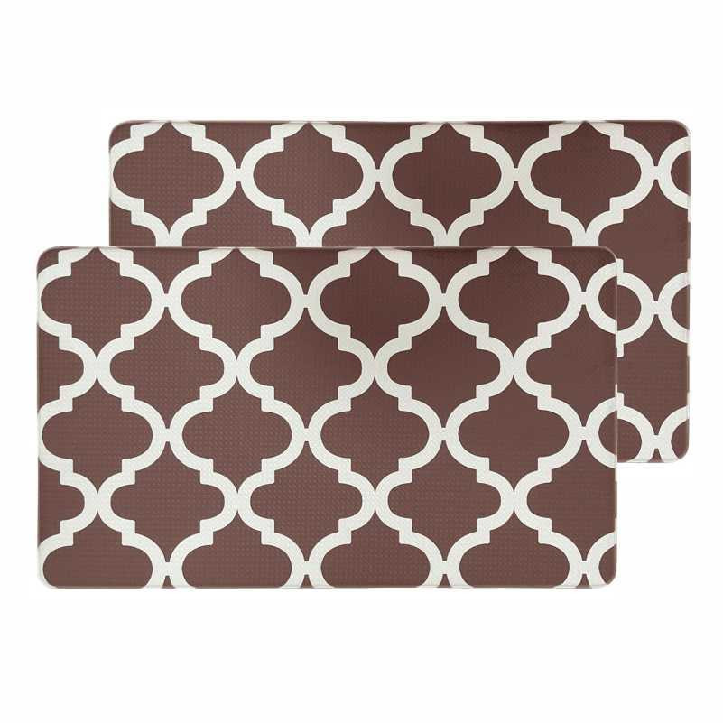 Набор коврики кухонные Lovely Svi из 2 шт: 44 x74 x1см и 44 x74x1см Коричневый Киев - изображение 1