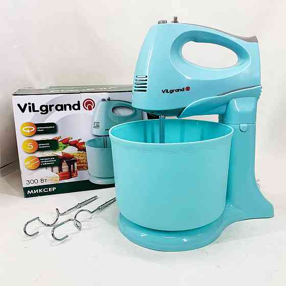 Міксер для замішування тіста ручний ViLgrand Кухонний міксер стаціонарний двовіночний ZM-66 Івано-Франківськ