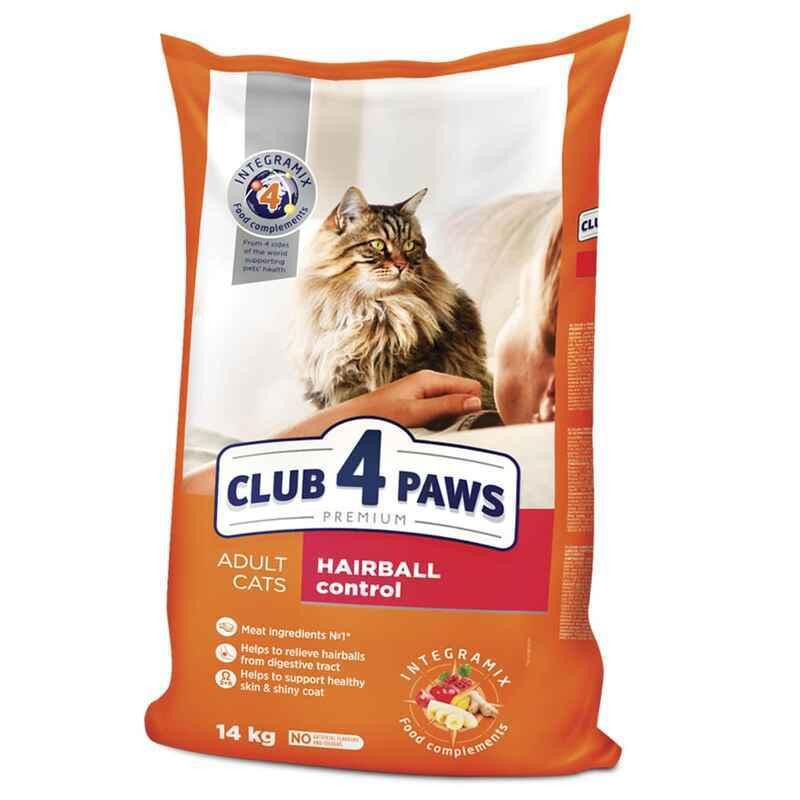 Club 4 Paws (Полуб 4 Лапи) Premium Hairball Control Adult Cat Chicken корм для котів виведення шерсті з шлунково-кишкового тракту Запоріжжя - фото 1