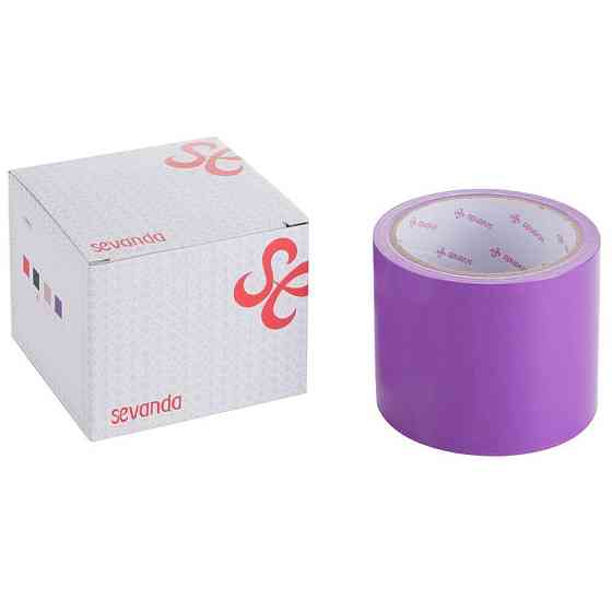 Скотч для бондажу LOCKINK SEVANDA Electrostatic Tape, фіолетова, 16 м Sex Aura Київ