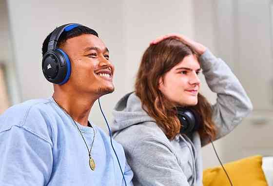 Игровая гарнитура Corsair HS35 Stereo совместимая с ПК Xbox PS4 Switch накладные наушники CA-9011196 Киев