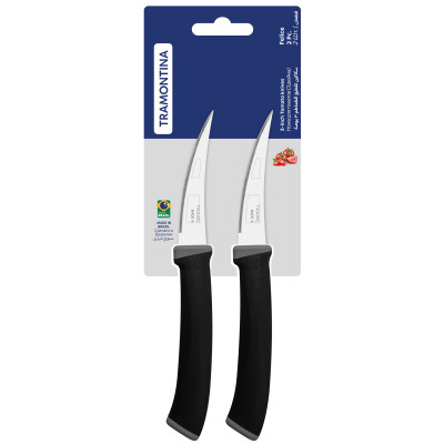 Набір ножів Tramontina Felice Black Tomato 76 мм 2 шт (23495/203) Вінниця - фото 4