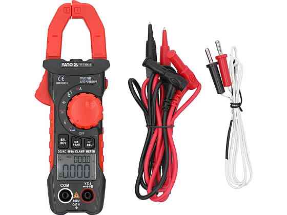 Мультиметр-кліщі для вимірювання електричних параметрів YATO: 10 мА - 600 А [50] Одеса