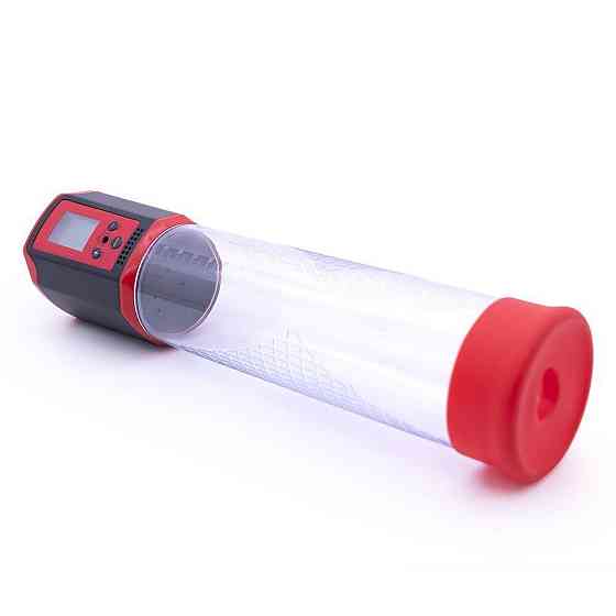 Автоматична вакуумна помпа Men Powerup Passion Pump Red, LED-табло, перезаряджувана, 8 режимів Sex Aura Київ