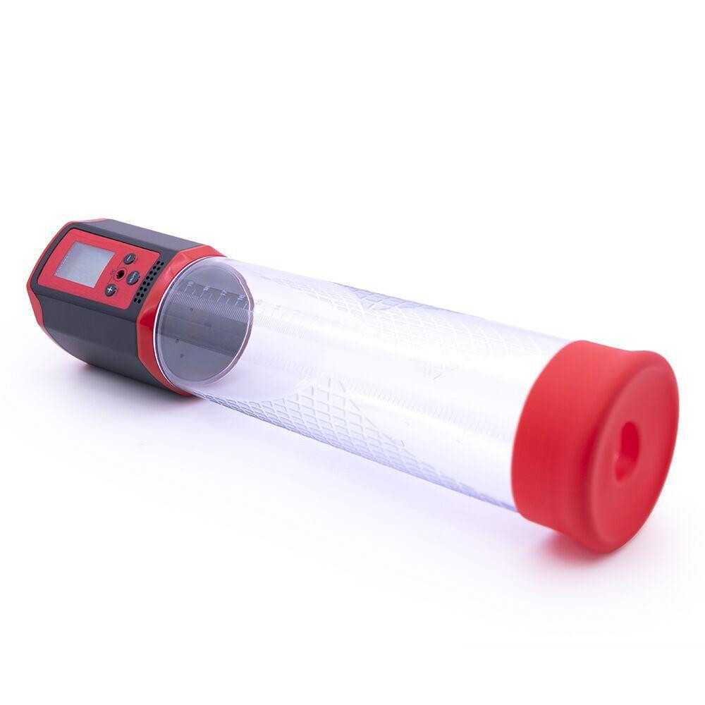 Автоматична вакуумна помпа Men Powerup Passion Pump Red, LED-табло, перезаряджувана, 8 режимів Sex Aura Київ - фото 2