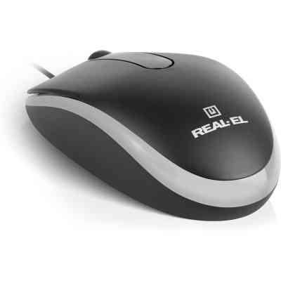 Мышка REAL-EL RM-217 USB Black/Gray (EL123200038) Винница