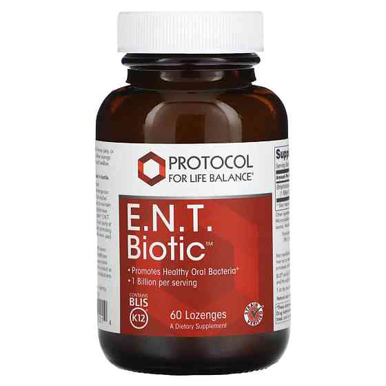 Пробіотик Protocol for Life Balance ENT Biotic 1 млрд 60 льодяників Київ