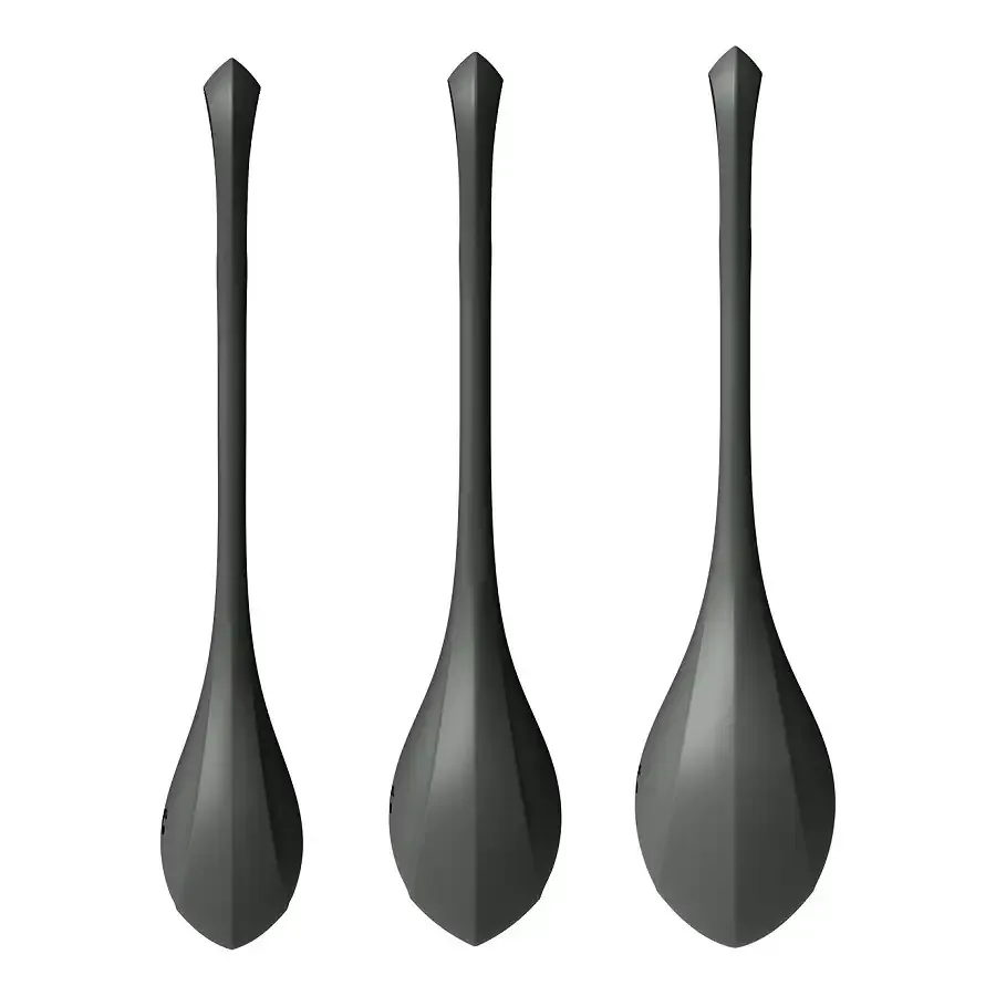 Набір йоні намистин Satisfyer Yoni Power 2 Black, діаметр 2-2,5-3см, маса 22-44-73 г Львов - изображение 2