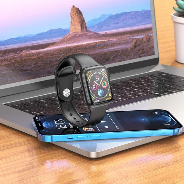Розумний годинник Smart Watch Hoco Y5 + магнітна зарядка (Чорний) Вінниця - фото 3