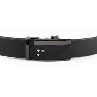 Ремень Vintage Мужской с ромбами на пряжке Черный (20291) Винница