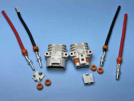 Силовой разъем герметичный 600V 100A 2 контакта (комплект мама+папа) Харьков