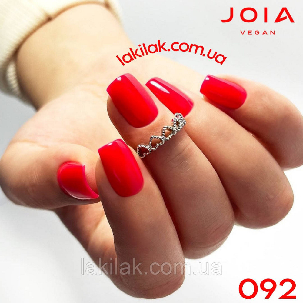 Гель-лак JOIA vegan 092 яскраво-багряний, 6 мл Херсон - изображение 1