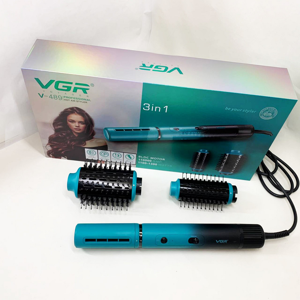 Фен-щітка для щоденного використання, Фен для волосся з холодним обдуванням, Фен професійна щітка NL-19 Івано-Франківськ - фото 9