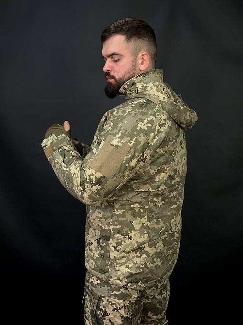Зимова військова водонепроникна чоловіча зимова куртка CallDragon піксель 3.0 Omni-Heat з капюшоном WAR Львів - фото 4