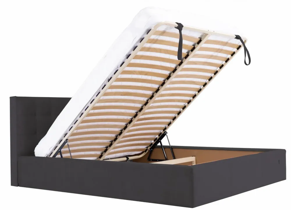 Ліжко Двоспальне Chester New VIP 180 х 200 см Місті Dark Grey З додатковою металевою цільнозварною рамою Темно-сірий Київ - фото 7