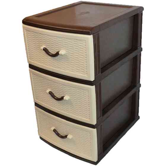 Комод пластиковий Style (Стиль) 3 ящики 48х38х67 Одеса