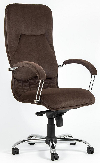 Офісне Крісло Керівника Richman Nicosia Tiffani Chocolate Хром М3 MultiBlock Коричневий Київ - фото 1