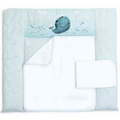 Пеленальный матрасик Верес Menthol whale 72*80 (426.14) Винница