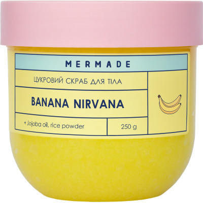 Скраб для тела Mermade Banana Nirvana Сахарный 250 г (4820241303731) Винница - изображение 1