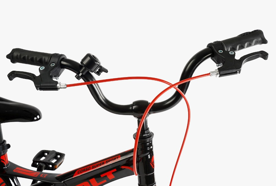 Велосипед 2-х колісний CORSO REVOLT 16 дюймів дискові гальма додаткові колеса Червоний (MG-16510) Чернігів - фото 5